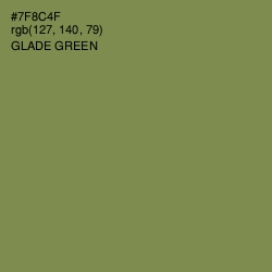 #7F8C4F - Glade Green Color Image